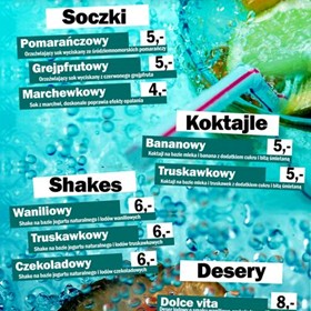 Prints: Icecube bar menu